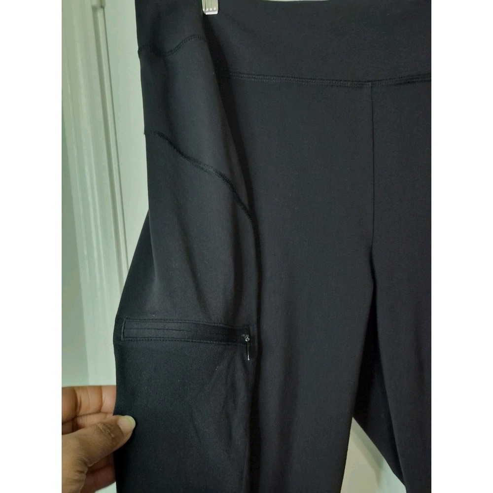 Duluth Trading Co NoGA Classic Black Leggings Pants Womens Size L x 31 Yoga Work - Picture 4 of 5
